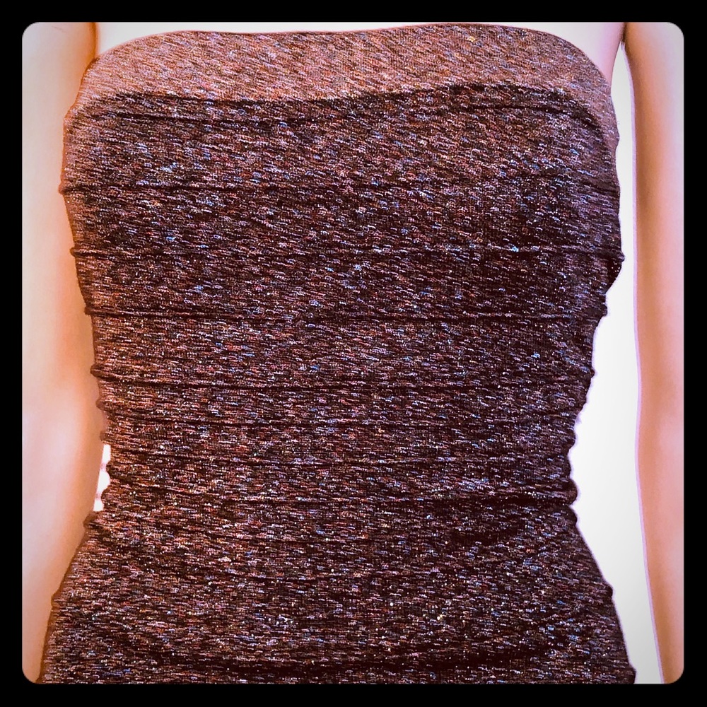 Sparkling Tube Mini Dress